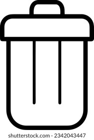 Bucket icon symbol vector image. Illustration of the bucket cleaning equipment washing outline design image. EPS 10