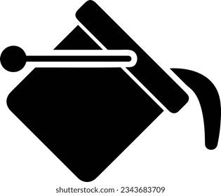 Bucket icon symbol vector image. Illustration of the bucket cleaning equipment washing outline design image. EPS 10