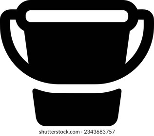 Bucket icon symbol vector image. Illustration of the bucket cleaning equipment washing outline design image. EPS 10