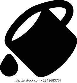 Bucket icon symbol vector image. Illustration of the bucket cleaning equipment washing outline design image. EPS 10
