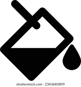 Bucket icon symbol vector image. Illustration of the bucket cleaning equipment washing outline design image. EPS 10