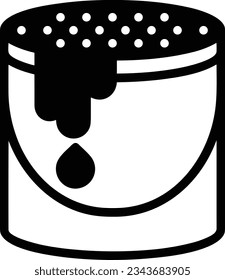 Bucket icon symbol vector image. Illustration of the bucket cleaning equipment washing outline design image. EPS 10