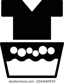 Bucket icon symbol vector image. Illustration of the bucket cleaning equipment washing outline design image. EPS 10