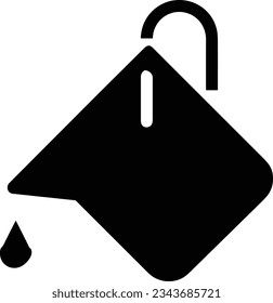 Bucket icon symbol vector image. Illustration of the bucket cleaning equipment washing outline design image. EPS 10