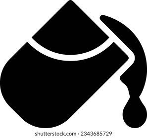 Imagen vectorial del símbolo de icono del cubo. Ilustración de la imagen de diseño del contorno de lavado del equipo de limpieza de cubos. EPS 10