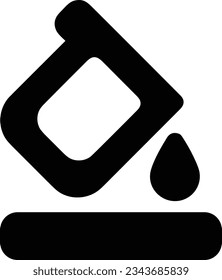 Bucket icon symbol vector image. Illustration of the bucket cleaning equipment washing outline design image. EPS 10