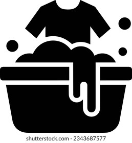 Bucket icon symbol vector image. Illustration of the bucket cleaning equipment washing outline design image. EPS 10