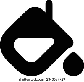 Imagen vectorial del símbolo de icono del cubo. Ilustración de la imagen de diseño del contorno de lavado del equipo de limpieza de cubos. EPS 10