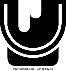 Bucket icon symbol vector image. Illustration of the bucket cleaning equipment washing outline design image. EPS 10