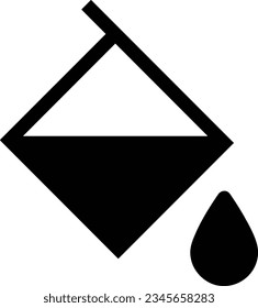 Bucket icon symbol vector image. Illustration of the bucket cleaning equipment washing outline design image. EPS 10