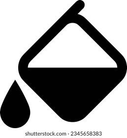 Bucket icon symbol vector image. Illustration of the bucket cleaning equipment washing outline design image. EPS 10