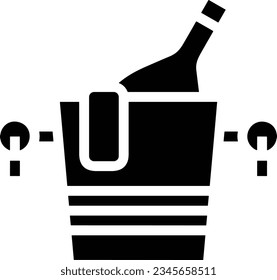 Bucket icon symbol vector image. Illustration of the bucket cleaning equipment washing outline design image. EPS 10