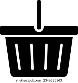 Bucket icon symbol vector image. Illustration of the bucket cleaning equipment washing outline design image. EPS 10