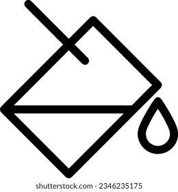 Bucket icon symbol vector image. Illustration of the bucket cleaning equipment washing outline design image. EPS 10