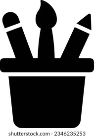 Eisensymbol, Vektorbild. Illustration der Eimerreinigungsausrüstung, die das Design der Umrisslinie abbildet. EPS10