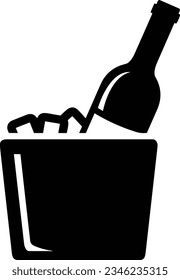 Bucket icon symbol vector image. Illustration of the bucket cleaning equipment washing outline design image. EPS 10