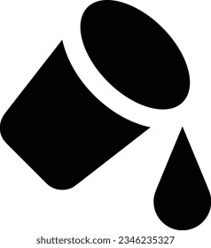 Bucket icon symbol vector image. Illustration of the bucket cleaning equipment washing outline design image. EPS 10