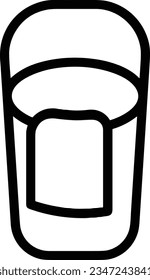 Bucket icon symbol vector image. Illustration of the bucket cleaning equipment washing outline design image. EPS 10