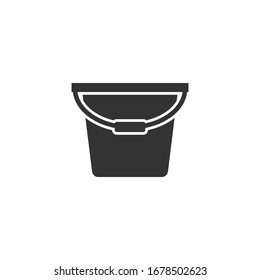 color de plantilla de icono de cubo editable. símbolo de cubo signo vectorial aislado en fondo blanco.