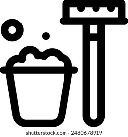 bucket icon. Thin Linear Style Design Isolated On White Background