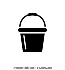 Bucket icon trendy design template.
