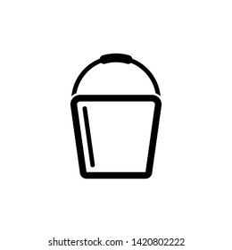 Bucket icon trendy design template.