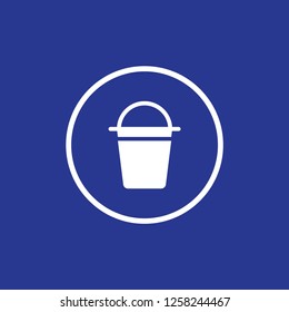 Bucket icon vector
