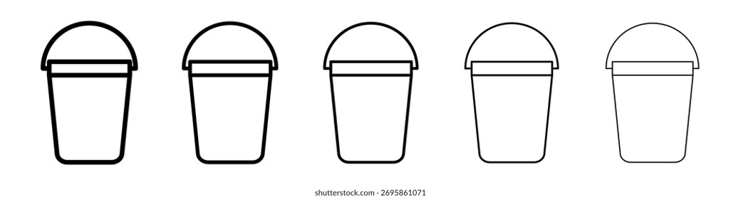 Ícone de balde Ilustração de Arte Vetorial