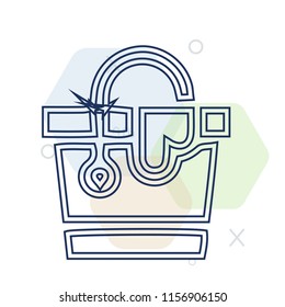 Bucket icon vector can be used as png, Bucket