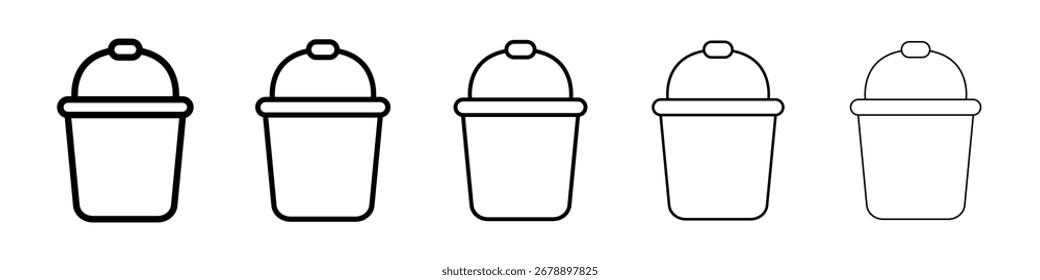 Bucket icon vector collection. EPS 10