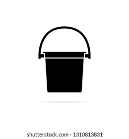 bucket icon, vector concept illustration for design.