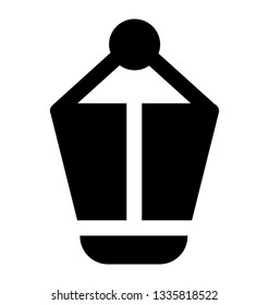Bucket icon vector, decorative basket concept 