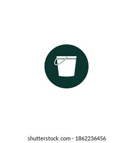 Bucket icon vector design illustration background