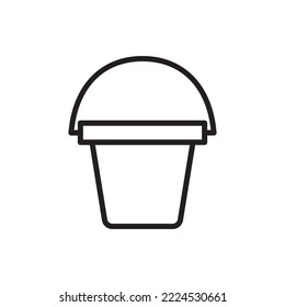 bucket icon vector design illustration