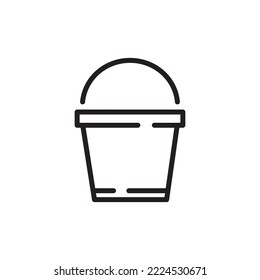 bucket icon vector design illustration