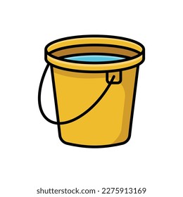 plantilla de diseño vectorial de icono de cubo en fondo blanco