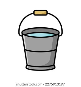 plantilla de diseño vectorial de icono de cubo en fondo blanco