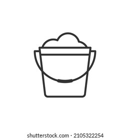 Plantillas de diseño vectorial de icono de cubo aisladas en fondo blanco