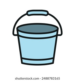 Bucket-Symbol Vektorgrafik Design Vorlagen einfach und modern