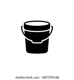 bucket icon vector glyph style design