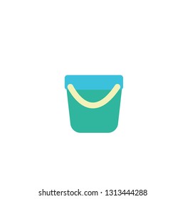 Bucket icon vector. bucket graphic illustration on white background. - Vector