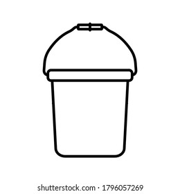 bucket icon.. vector illustration