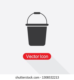 Bucket Icon Vector Illustration Eps10