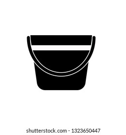 Bucket icon, vector illustration. Flat design style. vector bucket icon illustration isolated on white background, bucket icon Eps10. bucket icons graphic design vector symbols.