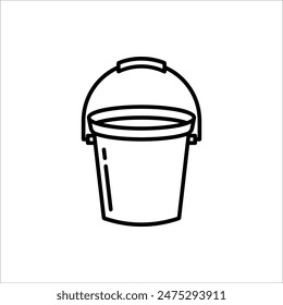 Bucket icon. Bucket Vector illustration isolated on white background