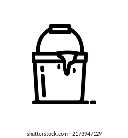 bucket icon vector illustration logo template for many purpose. Isolated on white background.