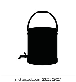 bucket icon vector illustration logo design