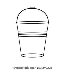 bucket icon vector illustration sign symbol