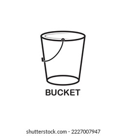 bucket icon vector illustration simple design