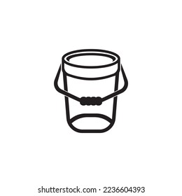 bucket icon vector illustration simple design